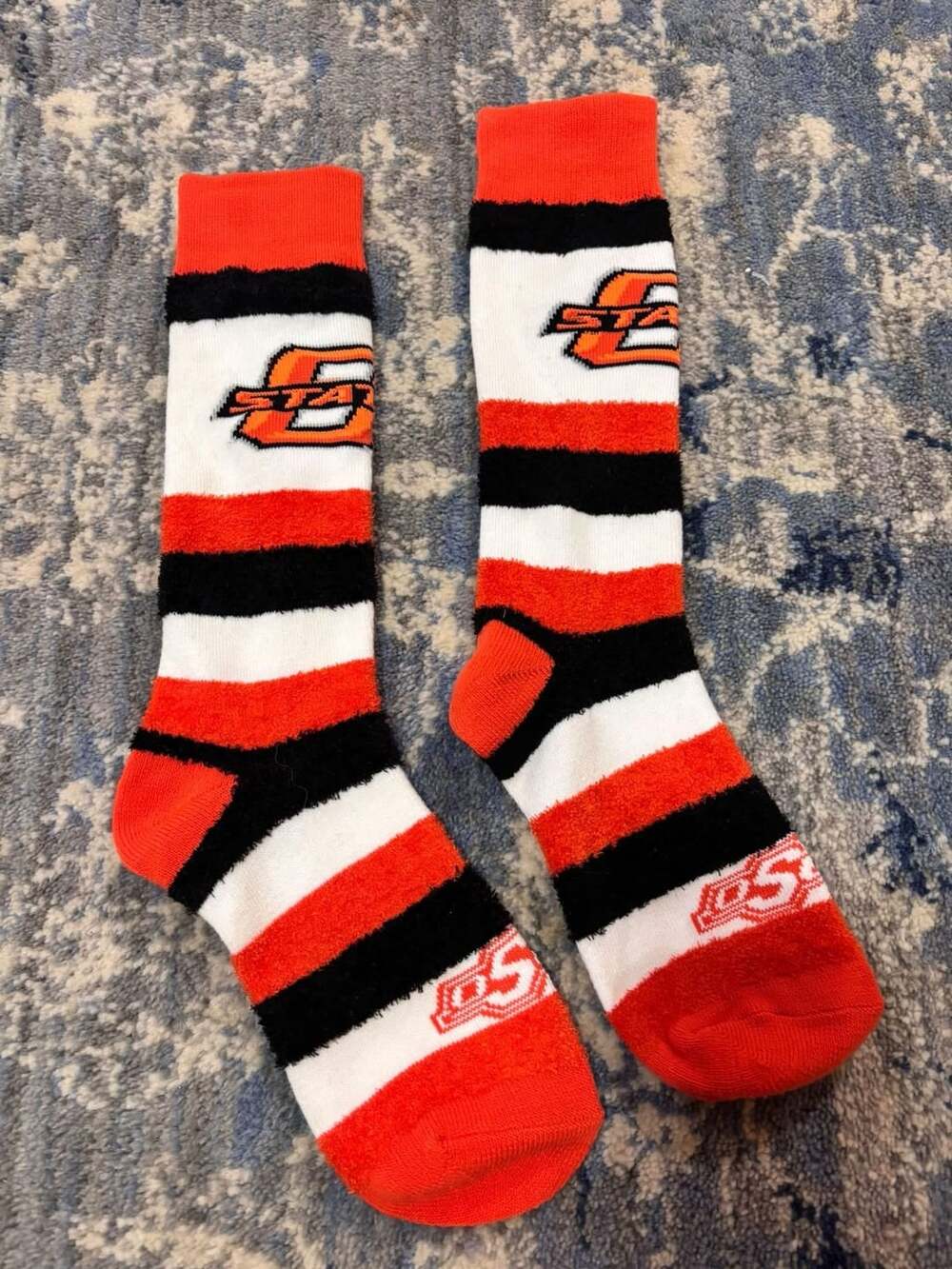 For Bare Feet Oklahoma State Cowboys Crew Socks